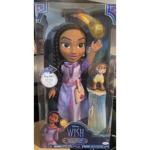 Disney Wish Singing Asha 14" Doll with Valentino & Star Figures 20 Phrases NIB